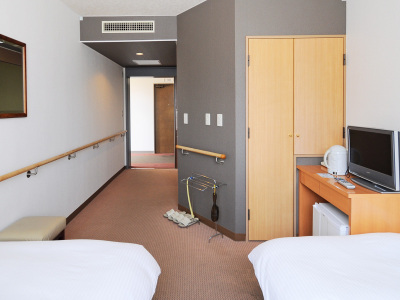 【バリアフリールーム】介護ベッドも設置可能です