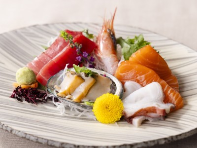 【夕食】刺身5種盛り