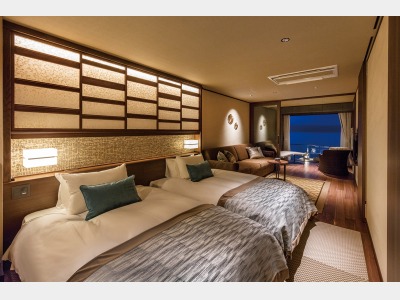 【ザ・レイクスイート湖の栖】露天風呂付洋室（一例）