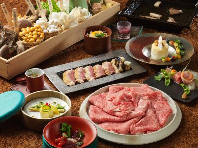 しゃぶしゃぶレストラン「森の巣穴」／和牛・鴨肉コース　※イメージ