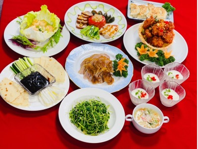 夕食イメージ（北京ダックコース）