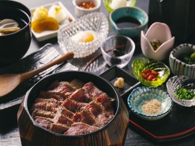 【松前／朝食御膳】柔らかなお肉がたっぷり！ボリューム満点の「道産牛ひつまぶし御膳」