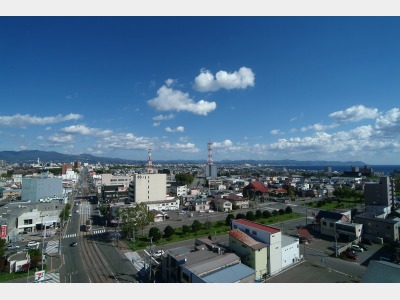 眺望（湯の川方面）