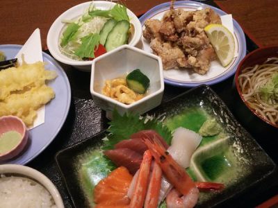 北海道食材満載夕食　一例