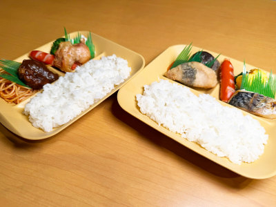 朝食　無料のお弁当を皆様にご提供