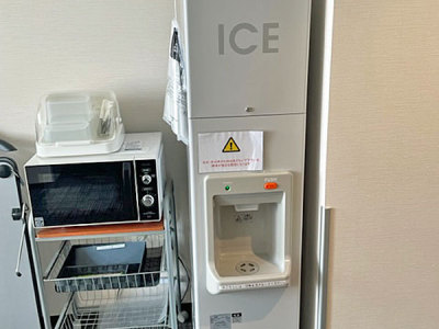 製氷機・電子レンジは2階・5階にご用意