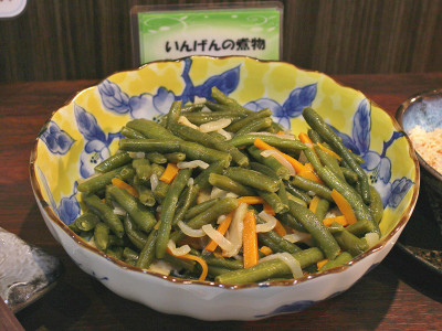 【いんげんの煮物】