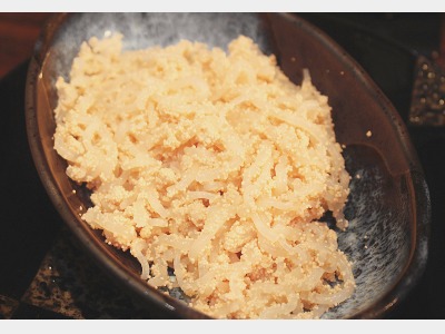 【しらたきのたらこあえ】