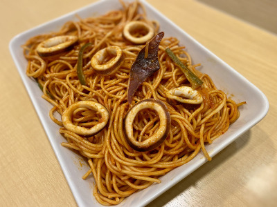 朝食イメージ（イカナポリタン）