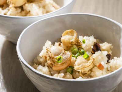 鹿部町ホタテ貝のかやくご飯