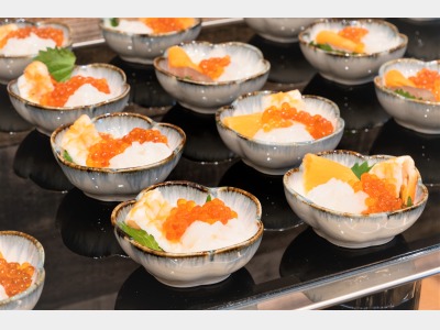 北海道　道南中心の食材を使用したブッフェ