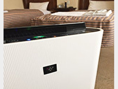 全客室に加湿機能付き空気清浄機完備