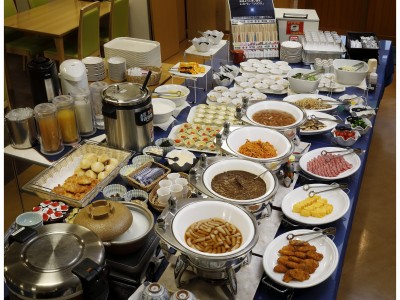 朝食バイキング一例