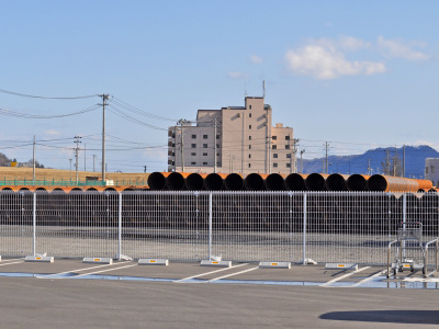 【周辺】イオン釜石の駐車場から見たホテル