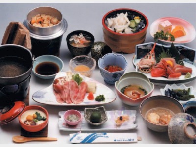 夕食一例「ふかしゃぶ膳」