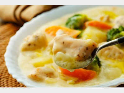 【12月1日～12月26日】クリスマス料理フェアイメージ（松島白菜のホワイトシチュー）