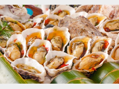 【12月27日～2月28日】冬料理フェアイメージ（三陸産牡蠣の土佐酢ジュレ掛け）