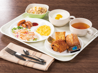 朝食盛り付け例2