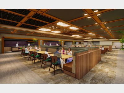 2階レストランメインバイキング会場(イメージパース)