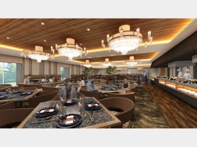 1階レストラン(バイキング会場)イメージパース