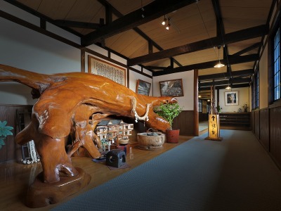 館内／湯の里へ行く渡廊下