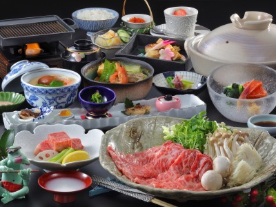 仙台牛ステーキ・だししゃぶ食べ比べ会席（イメージ）