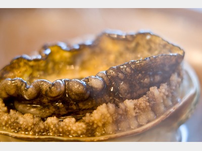 選択メニュー例　鮑のステーキ