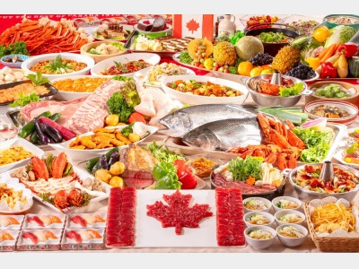 夕食カナダフェアバイキング