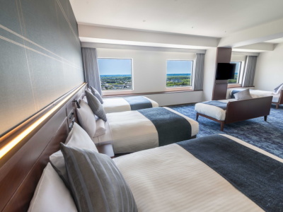 デラックストリプルエキストラベッド2台