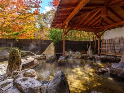 【温泉】女性露天風呂(紅葉シーズン)