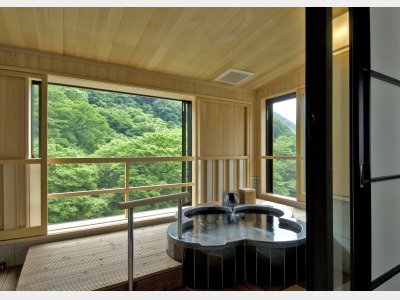 露天風呂付客室「至福の間」幸福の間　露天風呂