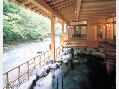 渓流露天風呂（四万川の湯）