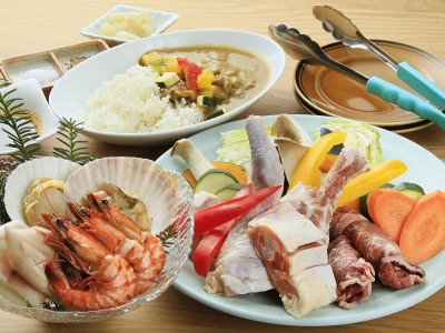 夕食BBQコース　※イメージ