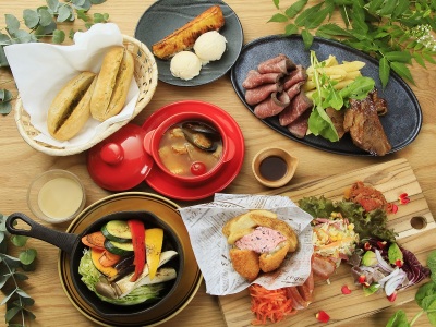 夕食特選コース一例