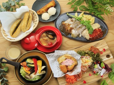 夕食基本コース一例