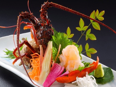 伊勢海老のお刺身