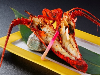 伊勢海老のおにがら焼き