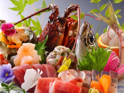 お刺身盛り伊勢海老のお刺身付き