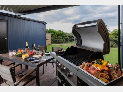 ヴィラ棟　BBQ設備がございます。