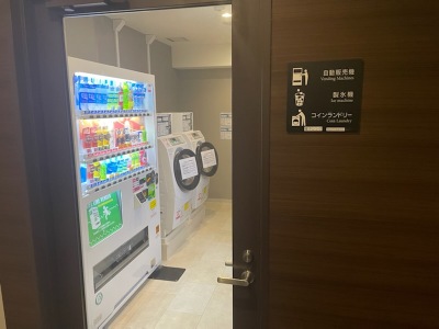 ランドリールームと自動販売機