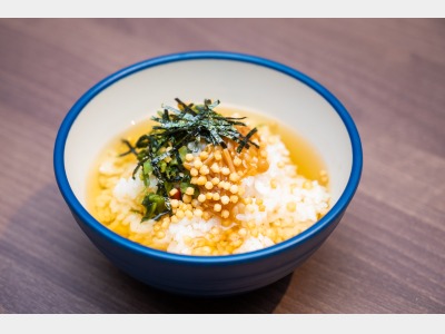 お夜食サービス日和だし茶漬け