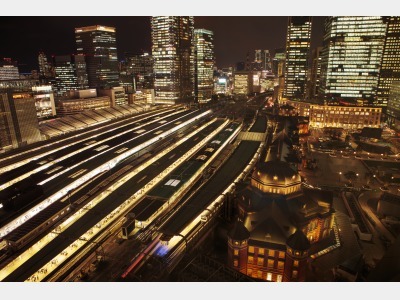 東京駅側夜景