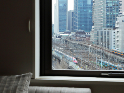 東京ステーションビューダブルルームからの眺め