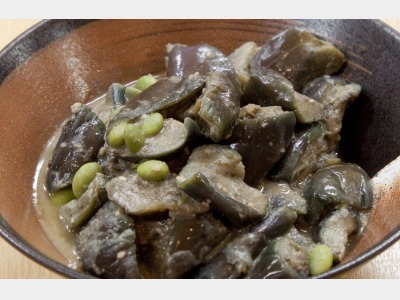 茄子と挽肉みそ炒め