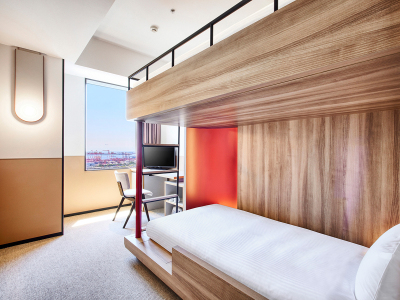 ロフトベッド｜17平米／定員2名／ベッド幅100cm×2台 【リニューアル】