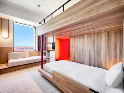 ロフトベッド（ソファベッド付）｜17平米／定員3名 【リニューアル】