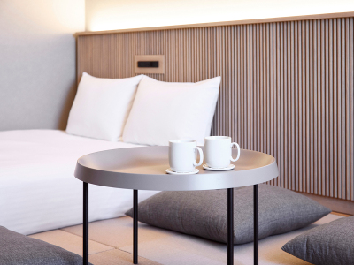 和モダンツイン｜和モダンな客室で、ゆったりとしたひとときを。足を伸ばしておくつろぎください。