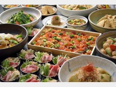 朝食ブッフェの一例