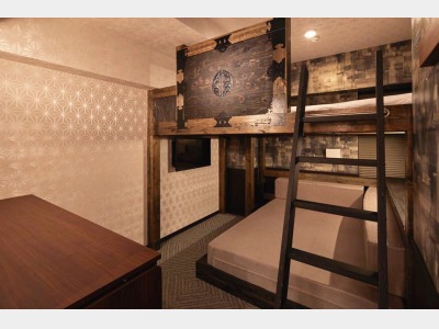 わくわく二段ベッドルーム１7平米