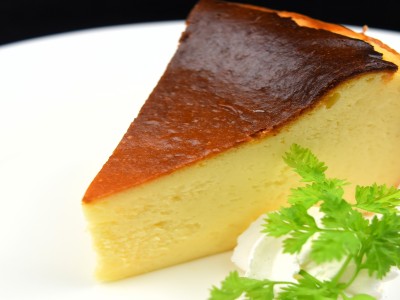 【夕食】バスクチーズケーキ